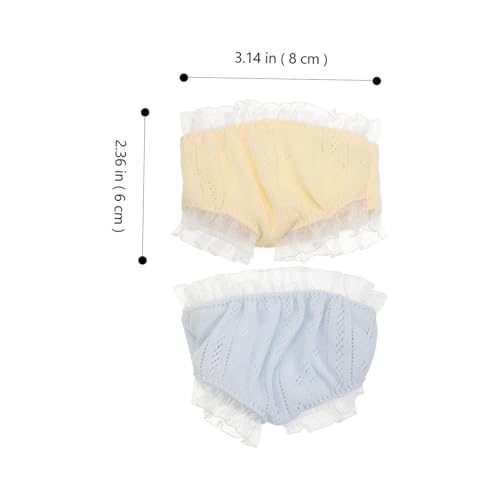 GARIOUANS 2 Stück Teiliges Puppen unterwäsche Wiederverwendbare Mini doll Panties aus Leichtem Farbiges Design mit Spitze als Puppenkleidung für Mädchen zum Anziehen und Rollenspiel GARIOUANS 2 Stück Teiliges Puppen unterwäsche Wiederverwendbare Mini doll Panties aus Leichtem Farbiges Design mit Spitze als Puppenkleidung für Mädchen zum Anziehen und Rollenspiel von GARIOUANS