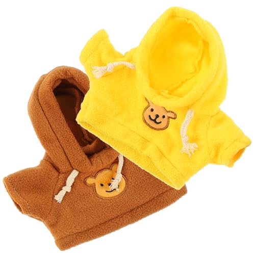 GARIOUANS 2 Stück Teiliges Puppenkleidung für Gelbe und Braune Sweatshirts Bezaubernde für Waschbare und Wiederverwendbare Kleidung für Plüschtiere für Feiertagen GARIOUANS 2 Stück Teiliges Puppenkleidung für Gelbe und Braune Sweatshirts Bezaubernde für Waschbare und Wiederverwendbare Kleidung für Plüschtiere für Feiertagen von GARIOUANS