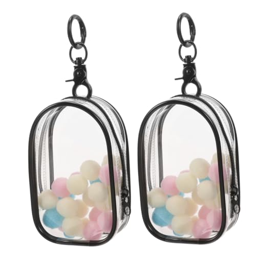 GARIOUANS 2 Stück Transparente Tragbare Mini Puppen Aufbewahrungstasche mit Schlüsselanhänger und Pom Poms Wasserdichter Klarer Figuren Display Organizer für Sammler Unterwegs Teiliges Set GARIOUANS 2 Stück Transparente Tragbare Mini Puppen Aufbewahrungstasche mit Schlüsselanhänger und Pom Poms Wasserdichter Klarer Figuren Display Organizer für Sammler Unterwegs Teiliges Set von GARIOUANS