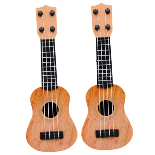 GARIOUANS 2 Stück Ukulele Simuliertes Musikinstrument aus Sicherem Kunststoff Pädagogisches Gitarrenmodell für Kleinkinder der Musikalischen Früherziehung und Raumdekoration in Gelb GARIOUANS 2 Stück Ukulele Simuliertes Musikinstrument aus Sicherem Kunststoff Pädagogisches Gitarrenmodell für Kleinkinder der Musikalischen Früherziehung und Raumdekoration in Gelb von GARIOUANS