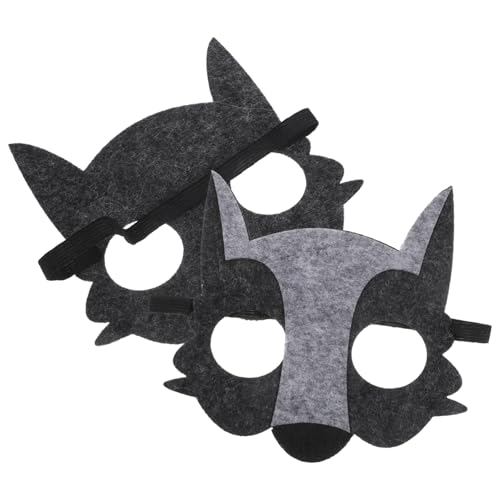 GARIOUANS 2 Stück Unisex Tiermasken für Teilig aus Filz Halloween Kostümpartys und Bühnenaufführungen Cartoon Tiermasken für Lustige Verkleidungen und Kreative Events GARIOUANS 2 Stück Unisex Tiermasken für Teilig aus Filz Halloween Kostümpartys und Bühnenaufführungen Cartoon Tiermasken für Lustige Verkleidungen und Kreative Events von GARIOUANS