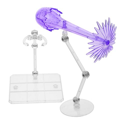 GARIOUANS 2 Stück Verstellbare Action Figuren Ständer Kunststoff Halter für Puppen und Modellfiguren Transparenter Display Halter mit Stabilem Sockel Vielseitig für Sammler und von GARIOUANS