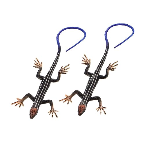 GARIOUANS 2 Stück Vierbeiniges Schlangenmodell Simulationsspielzeug Künstliche Eidechsenfigur Eidechsenmodell Eidechsen Requisite Eidechsenmodell Künstliches Eidechsen Ornament von GARIOUANS