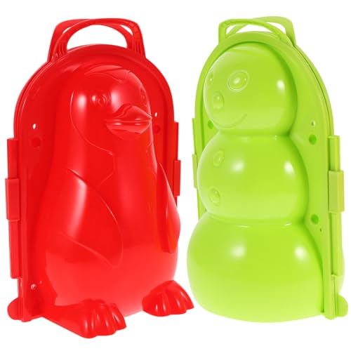 GARIOUANS 2 Teiliges Schneespielzeug Winter Outdoor Kunststoff Schneeballformer mit Griff Schnelle Schneeballherstellung ohne Frostbeulen Geeignet für Mädchen Jungen GARIOUANS 2 Teiliges Schneespielzeug Winter Outdoor Kunststoff Schneeballformer mit Griff Schnelle Schneeballherstellung ohne Frostbeulen Geeignet für Mädchen Jungen von GARIOUANS