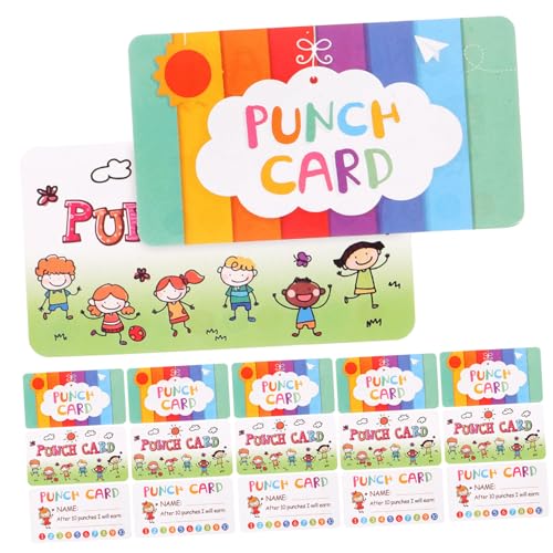 GARIOUANS 20 Blatt Punch Card Verhaltenslochkarten Lochkarten-Belohnungssystem Studenten Spaß vergeben hat Prämienkarten Belohnungslochkarten für Belohnungskarten unterrichten Papier GARIOUANS 20 Blatt Punch Card Verhaltenslochkarten Lochkarten-Belohnungssystem Studenten Spaß vergeben hat Prämienkarten Belohnungslochkarten für Belohnungskarten unterrichten Papier von GARIOUANS