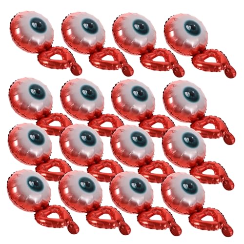 GARIOUANS 20 Stück Halloween Armreifen Luftballons aus Aluminiumfolie Aufblasbare Augenball Wristband Ballons für Festivaldekoration Partyzubehör und Interaktive Feierlichkeiten GARIOUANS 20 Stück Halloween Armreifen Luftballons aus Aluminiumfolie Aufblasbare Augenball Wristband Ballons für Festivaldekoration Partyzubehör und Interaktive Feierlichkeiten von GARIOUANS
