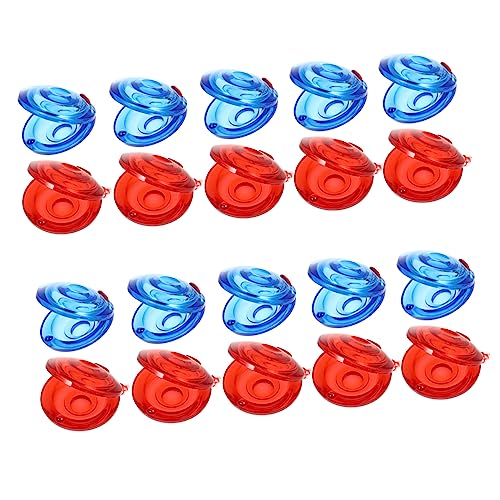 GARIOUANS 20 Stück Kastagnetten für Teiliges Musikinstrument aus Kunststoff für Musikalische Früherziehung Transparent Blau Rot für Kleine Hände GARIOUANS 20 Stück Kastagnetten für Teiliges Musikinstrument aus Kunststoff für Musikalische Früherziehung Transparent Blau Rot für Kleine Hände von GARIOUANS