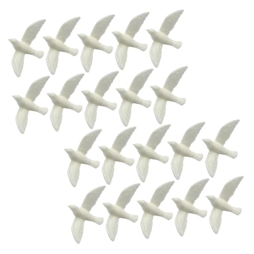 GARIOUANS 20 Stück Kleines Weißes Taubenmodell Puppe Winzig Ornamente Miniatur Kleinkinder Künstliche Vogeldekoration Mini-Taube Schmücken Vögel Für Minihaus Mini-haustaube Harz GARIOUANS 20 Stück Kleines Weißes Taubenmodell Puppe Winzig Ornamente Miniatur Kleinkinder Künstliche Vogeldekoration Mini-Taube Schmücken Vögel Für Minihaus Mini-haustaube Harz von GARIOUANS