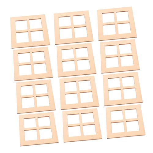 GARIOUANS 20 Stück Maßstab Puppenhaus Fenster Dekoration DIY Bastelzubehör für Modellbau und Kreative Projekte GARIOUANS 20 Stück Maßstab Puppenhaus Fenster Dekoration DIY Bastelzubehör für Modellbau und Kreative Projekte von GARIOUANS