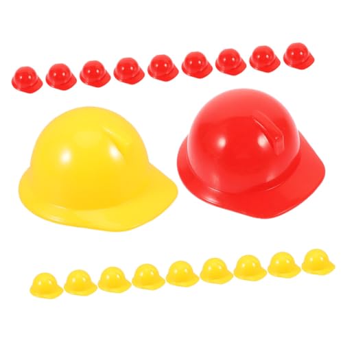 GARIOUANS 20 Stück Mini Bauarbeiter Helm für Mini Sicherheitshelme für Puppen Party Dekorationen Bastelprojekte Rot und Gelb für Rollenspiele und Kreative Szenen GARIOUANS 20 Stück Mini Bauarbeiter Helm für Mini Sicherheitshelme für Puppen Party Dekorationen Bastelprojekte Rot und Gelb für Rollenspiele und Kreative Szenen von GARIOUANS