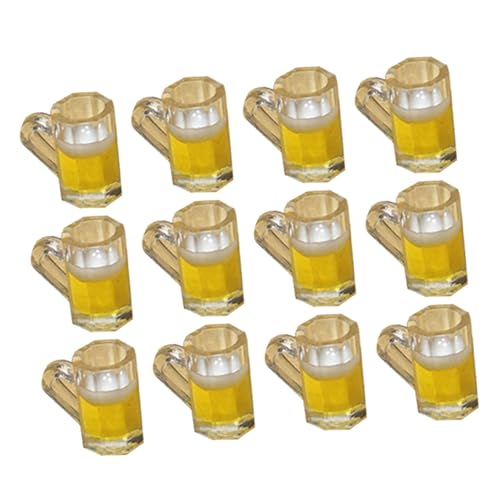 GARIOUANS 20 Stück Mini-Bierkrug Mini-Bierkrüge Miniaturbecher für Puppen Puppenhaus-Bierkrüge Puppenhaus-Miniaturbecher -Tassen Harz Zufällige Farbe von GARIOUANS