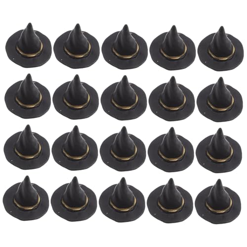 GARIOUANS 20 Stück Mini Hexenhüte aus Kleine DIY Halloween Party Deko Stabile Mini Hüte für Basteln Puppenhaus Flaschen und Fotodekoration GARIOUANS 20 Stück Mini Hexenhüte aus Kleine DIY Halloween Party Deko Stabile Mini Hüte für Basteln Puppenhaus Flaschen und Fotodekoration von GARIOUANS