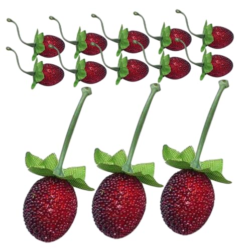 GARIOUANS 20 Stück Simulierte Wildfruchtdekoration Gefälschte Lebensmittel Realistisch Künstliches Obstzubehör Künstliches Fruchtmodell Zubehör Zum Thema Obst Künstliche Früchte Plastik Rot GARIOUANS 20 Stück Simulierte Wildfruchtdekoration Gefälschte Lebensmittel Realistisch Künstliches Obstzubehör Künstliches Fruchtmodell Zubehör Zum Thema Obst Künstliche Früchte Plastik Rot von GARIOUANS