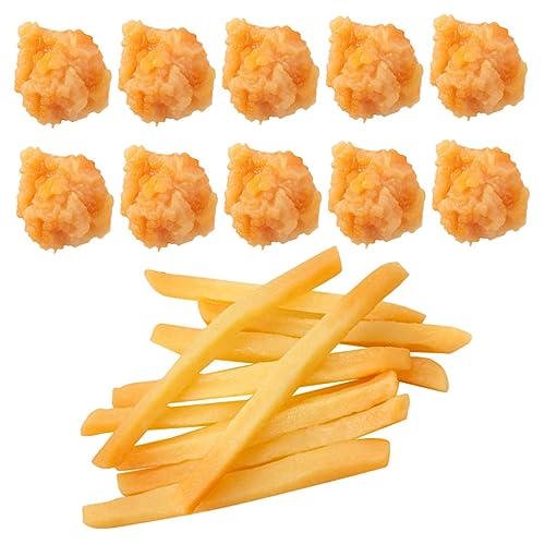 GARIOUANS 20 Stück Snackmodellspielzeug Pommes frittes Huhn Anzeige gefälscht für Geburtstagsfeiern Pommes-Modell schnell Pommes-Frites-Küche künstliche Pommes Frites PVC GARIOUANS 20 Stück Snackmodellspielzeug Pommes frittes Huhn Anzeige gefälscht für Geburtstagsfeiern Pommes-Modell schnell Pommes-Frites-Küche künstliche Pommes Frites PVC von GARIOUANS