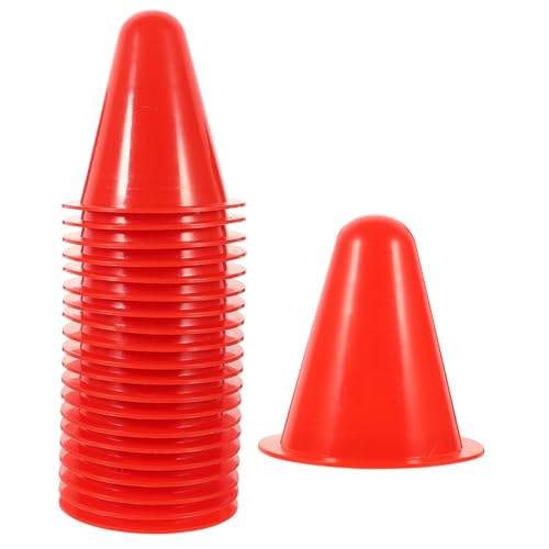 GARIOUANS 20 Stück Teiliges Agility Cones aus Leichtem Kunststoff Stapelbare Trainingskegel mit Flachem Boden Robust und Windstabil für Rollschuh und Fußballtraining für Outdoor Sport und GARIOUANS 20 Stück Teiliges Agility Cones aus Leichtem Kunststoff Stapelbare Trainingskegel mit Flachem Boden Robust und Windstabil für Rollschuh und Fußballtraining für Outdoor Sport und von GARIOUANS