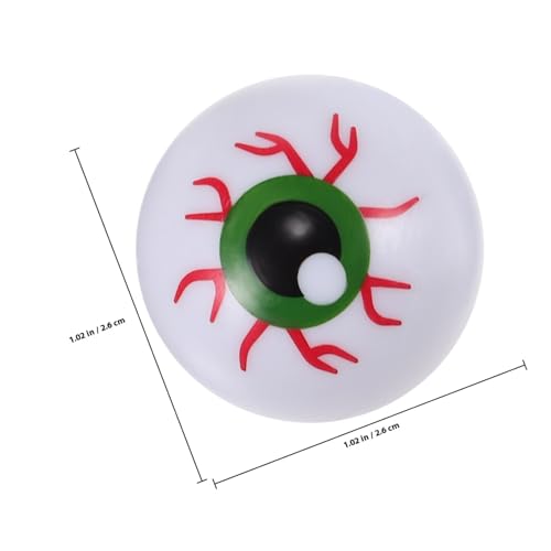 GARIOUANS 20 Stück Teiliges Bunte Plastik attrappen Augen Realistisch Geformt Langlebig Halloween Deko Grusel Horror Party Requisiten Kunststoff Fake Eyeballs von GARIOUANS