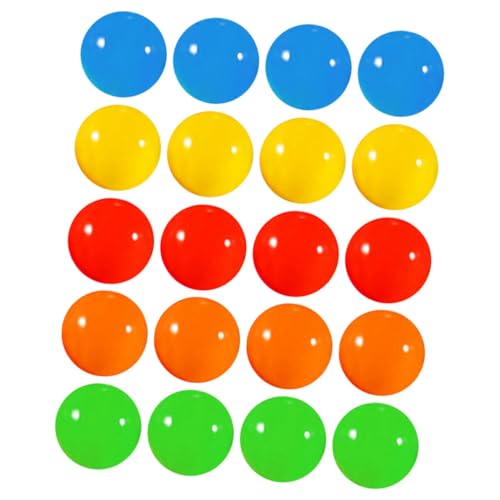 GARIOUANS 20 Stück Teiliges Kunststoff Lotteriekugeln in Gelb Rot Grün Blau Orange Robuste Spielbälle mit Glatter Oberfläche Vielseitig Einsetzbar für Partyspiele Tombola Dekoration und GARIOUANS 20 Stück Teiliges Kunststoff Lotteriekugeln in Gelb Rot Grün Blau Orange Robuste Spielbälle mit Glatter Oberfläche Vielseitig Einsetzbar für Partyspiele Tombola Dekoration und von GARIOUANS
