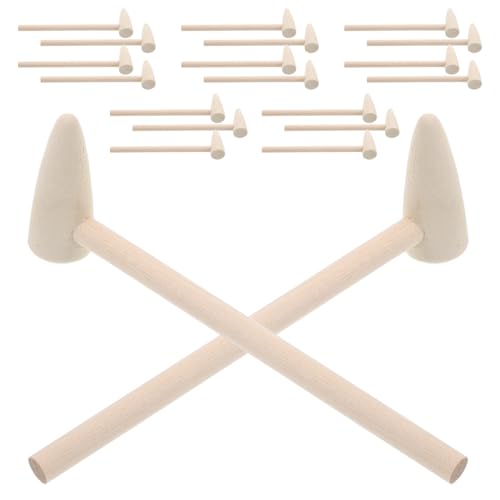 GARIOUANS 20 Stück Teiliges Mini Holzhammer für Kindgerechte Kreatives DIY Feinmotorik Hand Auge koordination und Fantasievollen Rollenspielen Natürlicher Holzfarbton GARIOUANS 20 Stück Teiliges Mini Holzhammer für Kindgerechte Kreatives DIY Feinmotorik Hand Auge koordination und Fantasievollen Rollenspielen Natürlicher Holzfarbton von GARIOUANS