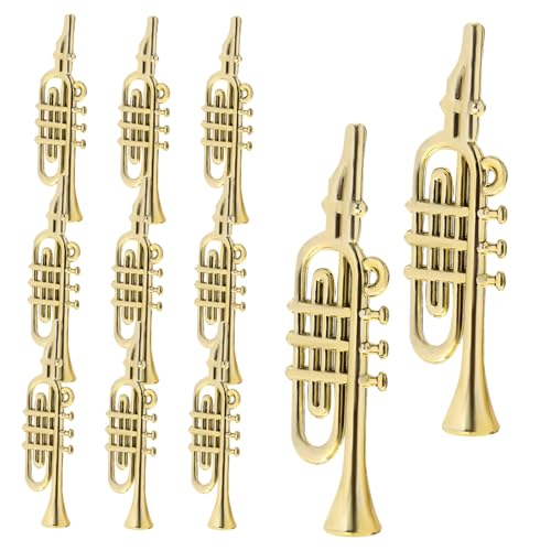 GARIOUANS 20 Stück Teiliges Mini Kunststoff Musikinstrument Modell Weihnachtsbaum Deko DIY Zubehör Realistische Miniatur Instrumente für Bastelprojekte Partygeschenke und Festliche Xmas von GARIOUANS