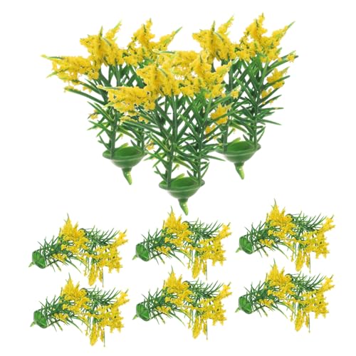GARIOUANS 20 Stück Teiliges Miniatur Pflanzen Modell Gelbe Kunststoffblumen Mini Garten Deko für Puppenhaus Künstliche Mini Pflanzen Zubehör Leicht Platzsparend Realistische Miniatur GARIOUANS 20 Stück Teiliges Miniatur Pflanzen Modell Gelbe Kunststoffblumen Mini Garten Deko für Puppenhaus Künstliche Mini Pflanzen Zubehör Leicht Platzsparend Realistische Miniatur von GARIOUANS