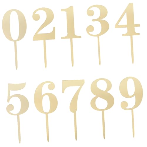 GARIOUANS 20 Stück Teiliges Nummern Cake Topper aus Robustem Acryl Große Goldene Zahlen Wiederverwendbare Geburtstagstorten Deko für Vielseitige Anlässe Wie Partys und Feiern GARIOUANS 20 Stück Teiliges Nummern Cake Topper aus Robustem Acryl Große Goldene Zahlen Wiederverwendbare Geburtstagstorten Deko für Vielseitige Anlässe Wie Partys und Feiern von GARIOUANS