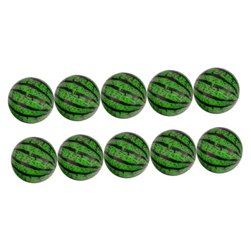 GARIOUANS 20 Stück Teiliges Springbälle mit Wassermelonen Muster Robuste Gummi Hüpfbälle für Spielerisches Koordinationstraining Bunte Outdoor Spielzeuge für Pool und Party Zufällige Farbe von GARIOUANS