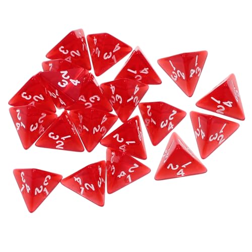 GARIOUANS 20 Stück Teiliges Transparente Rote Vierseitige Acrylwürfel für Tischspiele Vielseitige Unterhaltung Leichtes Verschleißfestes Material für Familienfeste Bars und Lernprojekte GARIOUANS 20 Stück Teiliges Transparente Rote Vierseitige Acrylwürfel für Tischspiele Vielseitige Unterhaltung Leichtes Verschleißfestes Material für Familienfeste Bars und Lernprojekte von GARIOUANS