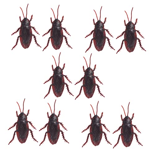 GARIOUANS 20 Stücke Heikles Praktische Streich Neuheit Trick Simulation Tiere Streich Neuheit Braun PVC von GARIOUANS
