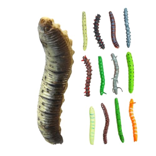 GARIOUANS 20 Stücke Künstliche Raupe Gefälschter Wurm Halloween Raupe Wurm Schrecken Streich Halloween Trick Spielzeug Halloween Streiche Spielzeug Für Kinder Landschaft Ornament Kind von GARIOUANS