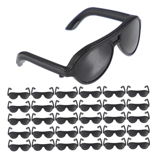 GARIOUANS 200 Mini Puppen Sonnenbrillen Kunststoff Kleine Brillen für Puppenhaus Basteln Zubehör Pretend Play Kostüm Accessoires Schwarz GARIOUANS 200 Mini Puppen Sonnenbrillen Kunststoff Kleine Brillen für Puppenhaus Basteln Zubehör Pretend Play Kostüm Accessoires Schwarz von GARIOUANS