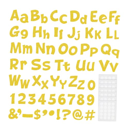 GARIOUANS 216 Stück Glitzer Briefkarten Papierbuchstaben Tafel Für Bunte Lehrerdekoration Pädagogische Goldglitzer Alphabete Und Klassenzimmer Alphabet Briefpapier Türschild Buchstabe von GARIOUANS