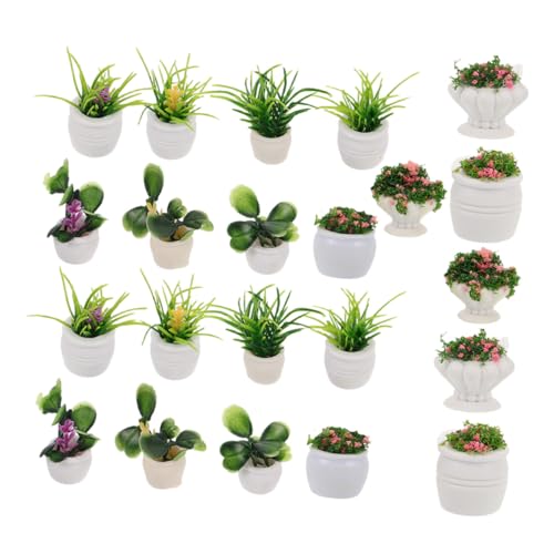 GARIOUANS 22 Stück Teiliges Puppenhaus Miniaturpflanzen Vielseitige Kleine Künstliche Bonsai und Blumentöpfe Platzsparende Dekoration für Puppenhaus Regal Tisch und Kleine Räume Pflegefrei GARIOUANS 22 Stück Teiliges Puppenhaus Miniaturpflanzen Vielseitige Kleine Künstliche Bonsai und Blumentöpfe Platzsparende Dekoration für Puppenhaus Regal Tisch und Kleine Räume Pflegefrei von GARIOUANS