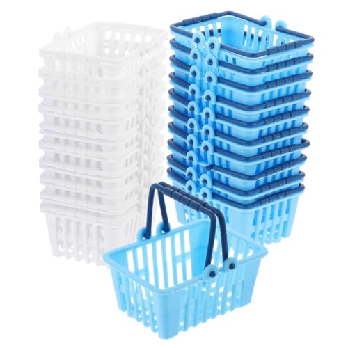 GARIOUANS 24 Stück Einkaufskorb- Puppenhaus-Miniatur-Einkaufskorb Mini-Supermarkt-Handkorb kleine Körbchen Miniaturkörbe Toy Grocery Korb Mini -Lebensmittelgeschäft Plastik GARIOUANS 24 Stück Einkaufskorb- Puppenhaus-Miniatur-Einkaufskorb Mini-Supermarkt-Handkorb kleine Körbchen Miniaturkörbe Toy Grocery Korb Mini -Lebensmittelgeschäft Plastik von GARIOUANS