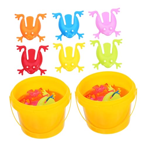 GARIOUANS 24 Stück Teiliges Froschspielzeug Bunte Hüpfende Frösche aus Hochwertigem Kunststoff Sicher Motorikfördernd für Partygeschenke Lernspiele und Outdoor Spaß von GARIOUANS