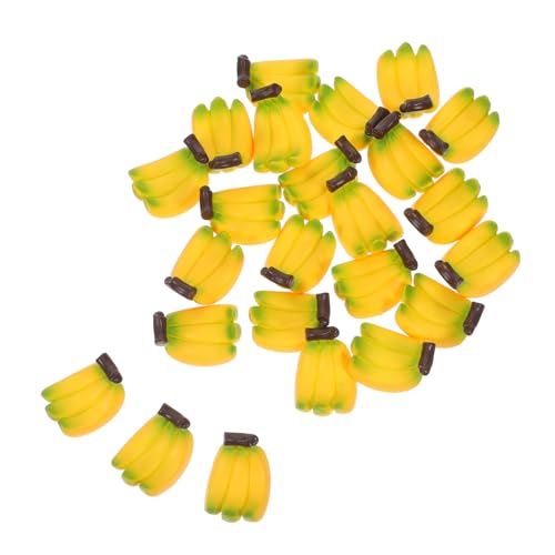 GARIOUANS 24 Stück Teiliges Mini Bananen Realistische Miniatur Obstspielzeuge aus Harz Kleine Küchen und Puppenhausdeko für DIY Bastelprojekte und Miniaturszenen GARIOUANS 24 Stück Teiliges Mini Bananen Realistische Miniatur Obstspielzeuge aus Harz Kleine Küchen und Puppenhausdeko für DIY Bastelprojekte und Miniaturszenen von GARIOUANS