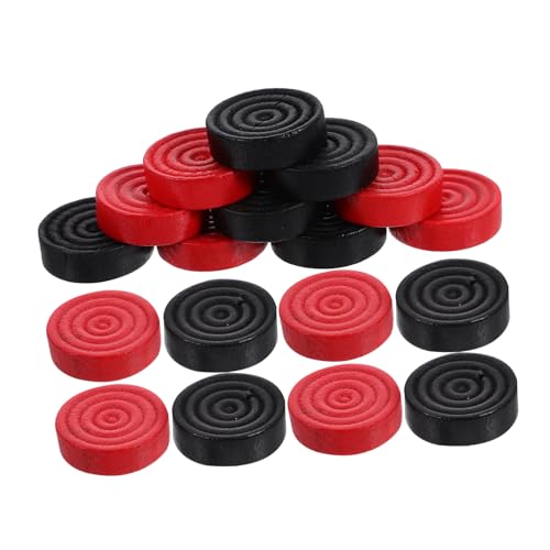 GARIOUANS 24 Stück Teiliges Schachfiguren Ersatzteile Runde Robuste Spielfiguren für Brettspiele Langlebige Spielsteine Passend für Dame und von GARIOUANS
