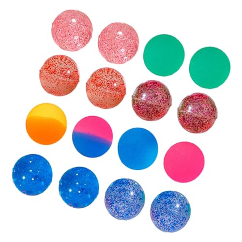 GARIOUANS 25 Stück Bunte Elastische Hüpfbälle Robust Leichte Gummibälle Party Mitgebsel für Kindergeburtstag und Vending Machine Dekoration von GARIOUANS