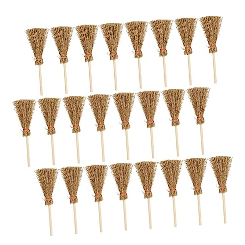 GARIOUANS 25 Stück Miniatur Besen Puppenhaus Besen für DIY Dekoration Mini Broom Micro Landschaft Zubehör für Feengarten Mini Badezimmer Sicheres Holzmaterial GARIOUANS 25 Stück Miniatur Besen Puppenhaus Besen für DIY Dekoration Mini Broom Micro Landschaft Zubehör für Feengarten Mini Badezimmer Sicheres Holzmaterial von GARIOUANS