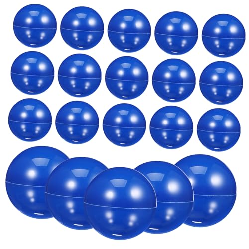 GARIOUANS 25Stücke Bälle aus Kunststoff Hohlkugeln für Tischaktivitäten Durchmesser Blau für Spiele und Partydekoration von GARIOUANS