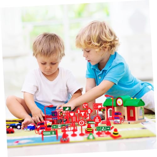 GARIOUANS 28 Stück Teiliges Mini verkehrszeichen spielset mit Mini leitkegeln und Ampelmodell Pädagogisches Verkehrssicherheitsspielzeug für Geeignet für Kindergarten und Indoor Spiel GARIOUANS 28 Stück Teiliges Mini verkehrszeichen spielset mit Mini leitkegeln und Ampelmodell Pädagogisches Verkehrssicherheitsspielzeug für Geeignet für Kindergarten und Indoor Spiel von GARIOUANS
