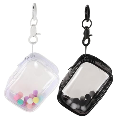 GARIOUANS 2Stücke Mini Puppentasche mit Schlüsselanhänger und Bommelball Hochtransparente Aufbewahrungstasche für Puppen für Sammler und Modelle GARIOUANS 2Stücke Mini Puppentasche mit Schlüsselanhänger und Bommelball Hochtransparente Aufbewahrungstasche für Puppen für Sammler und Modelle von GARIOUANS