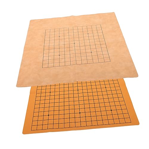 GARIOUANS 2Stücke Teiliges Doppelseitiges Schachbrett für Gobang Spiele Hochwertiges PU Material Tragbar und Langlebig für Zuhause und Unterwegs Farben Zufällig GARIOUANS 2Stücke Teiliges Doppelseitiges Schachbrett für Gobang Spiele Hochwertiges PU Material Tragbar und Langlebig für Zuhause und Unterwegs Farben Zufällig von GARIOUANS