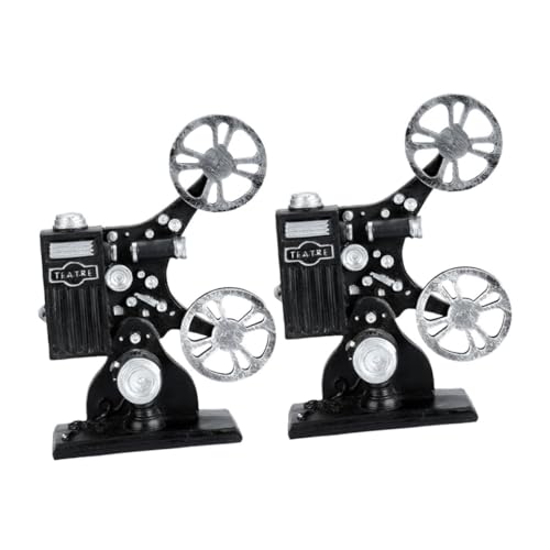 GARIOUANS 2pcs Retro Film Projektor Model Vintage Projector Figur Statue Für Heimkino - Einzigartiges Sammlerstück Mit Exquisiten Handwerkskunst Ideal Für Fotografie -Requisiten GARIOUANS 2pcs Retro Film Projektor Model Vintage Projector Figur Statue Für Heimkino - Einzigartiges Sammlerstück Mit Exquisiten Handwerkskunst Ideal Für Fotografie -Requisiten von GARIOUANS