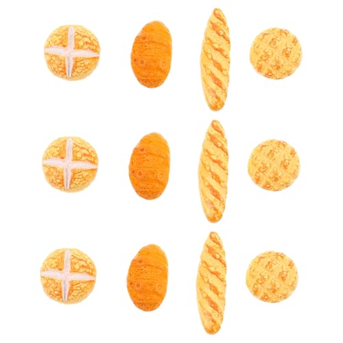 GARIOUANS 3sätze Miniatur-Brot-Spielzeug-Set Puppenhaus-Lebensmittel-dekorationszubehör Modell Pro Set Für Heimwerker Und Kinderrollenspiele von GARIOUANS