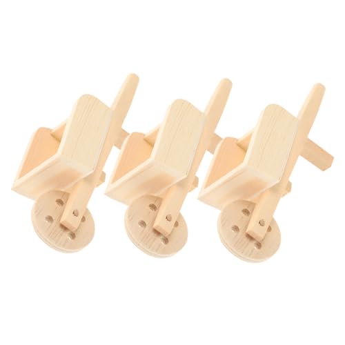 GARIOUANS 3 Stck. Mini Holzschubkarren Dekorative Wagen für Puppenhaus Garten Tischdeko Kreative Modellaccessoires aus Holz für DIY Projekte und Fotografie GARIOUANS 3 Stck. Mini Holzschubkarren Dekorative Wagen für Puppenhaus Garten Tischdeko Kreative Modellaccessoires aus Holz für DIY Projekte und Fotografie von GARIOUANS