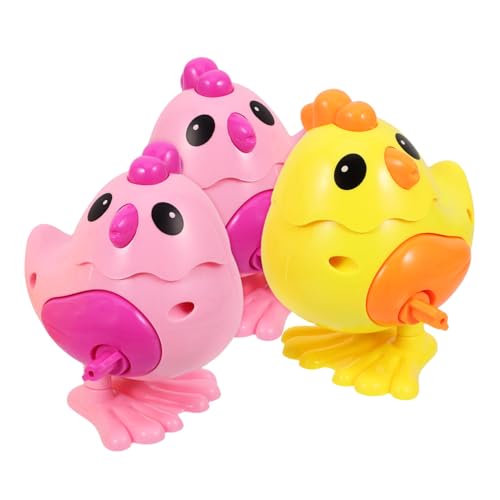 GARIOUANS 3 Stück Aufziehspielzeug Hüpfendes Hühnchen Wind Up Lernspielzeug Bunte Kleinkinder Geschenkidee Für Geburtstag Weihnachten Zufällige Farbe Zufällige Farbe von GARIOUANS