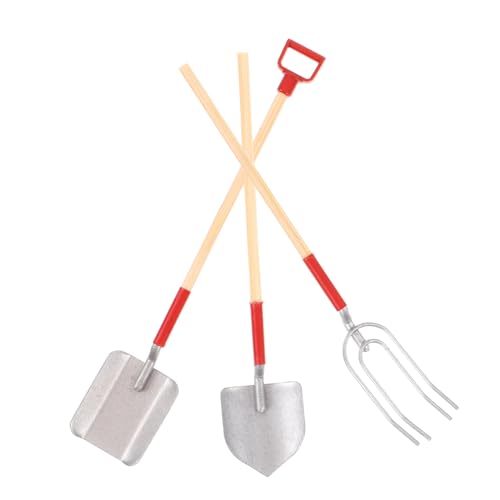 GARIOUANS 3 Stück Gartenwerkzeug Teiliges Modell aus Hochwertigem Legierungs Material für Puppenhäuser und Miniaturlandschaften Perfektes Deko Accessoire für Kreative Gestaltung GARIOUANS 3 Stück Gartenwerkzeug Teiliges Modell aus Hochwertigem Legierungs Material für Puppenhäuser und Miniaturlandschaften Perfektes Deko Accessoire für Kreative Gestaltung von GARIOUANS
