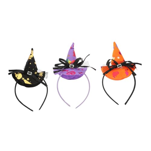 GARIOUANS 3 Stück Halloween Hexenhut Haarreif Teiliges Komfortabel Rutschfest Stilvolles Halloween Party Kopfschmuck Geeignet für Cosplay Fotografie Geburtstag und Kostümfeiern GARIOUANS 3 Stück Halloween Hexenhut Haarreif Teiliges Komfortabel Rutschfest Stilvolles Halloween Party Kopfschmuck Geeignet für Cosplay Fotografie Geburtstag und Kostümfeiern von GARIOUANS