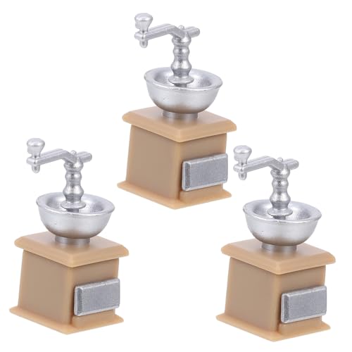 GARIOUANS 3 Stück Mini-Hand-Kurbel-Bohnenschleife deko Miniatur-Kaffeemühle Mini House Kaffeemühle Mini-Hausmöbel- Miniatur-Kaffeemühle Modell Mini-Haushaltsgeräte Plastik GARIOUANS 3 Stück Mini-Hand-Kurbel-Bohnenschleife deko Miniatur-Kaffeemühle Mini House Kaffeemühle Mini-Hausmöbel- Miniatur-Kaffeemühle Modell Mini-Haushaltsgeräte Plastik von GARIOUANS