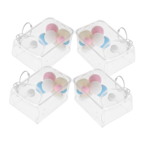 GARIOUANS 3 Stück Mini PVC Doll Aufbewahrungstaschen Transparentes Display Case mit Schlüsselanhänger für Sammelfiguren Tragbar als Handtasche oder Umhängetasche Minimalistisches Design GARIOUANS 3 Stück Mini PVC Doll Aufbewahrungstaschen Transparentes Display Case mit Schlüsselanhänger für Sammelfiguren Tragbar als Handtasche oder Umhängetasche Minimalistisches Design von GARIOUANS